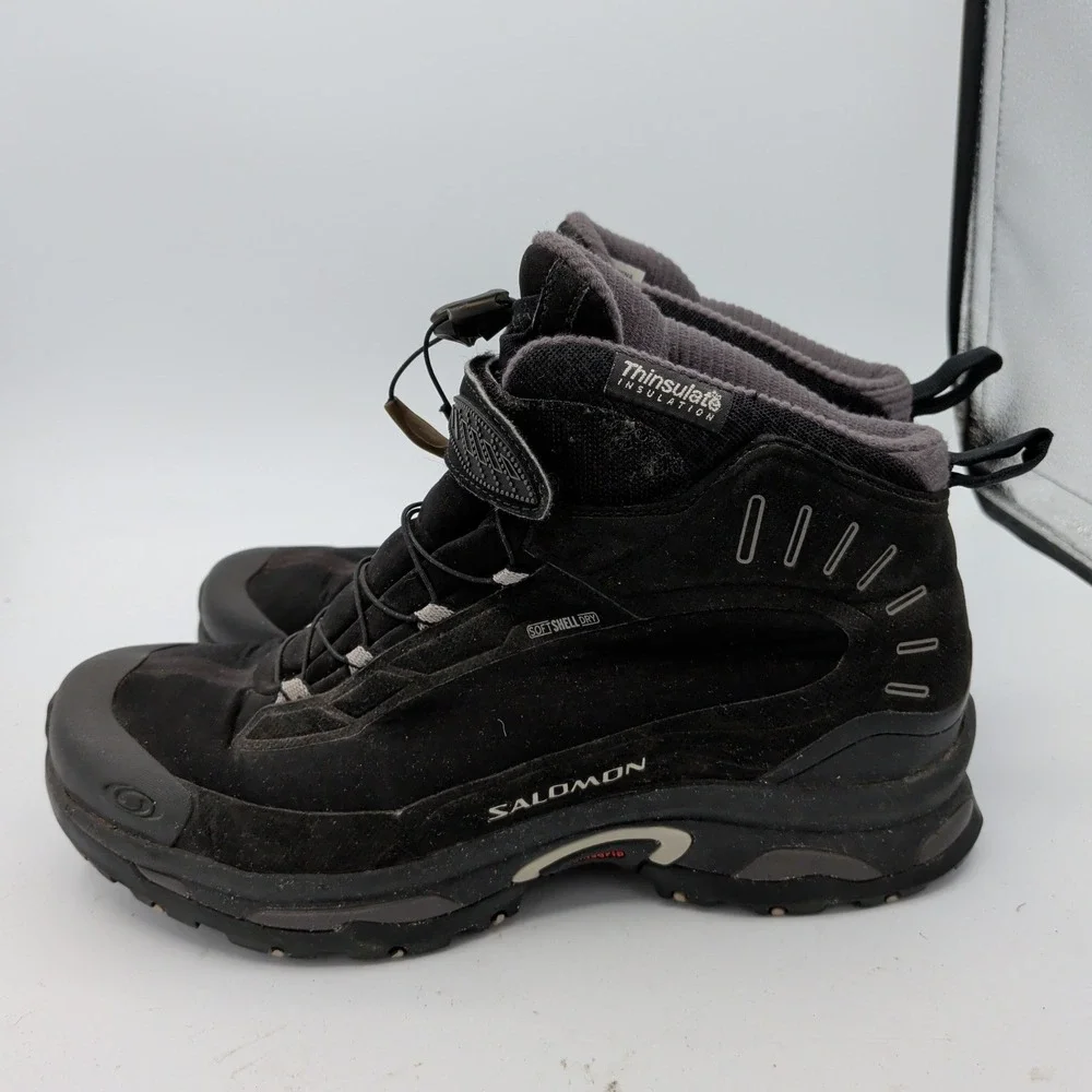 Salomon Deemax 3 TS WP Dry Thinsulate Trail Hiking Boots Black Mens 9 10765